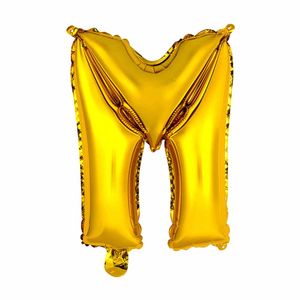 Balao Inflavel Letra Dourado "M" Solider - UN