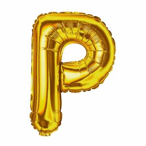 Balao Inflavel Letra Dourado "P" Solider - UN