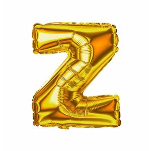 Balao Inflavel Letra Dourado "Z" Solider - UN