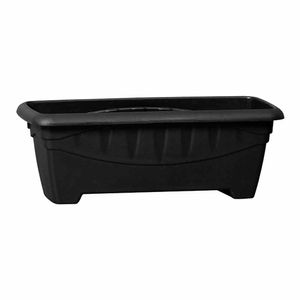Vaso para Planta Plastico Retangular 3L Preto / Un / Plasmont