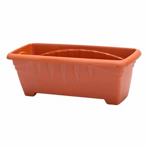 Vaso para Planta Plastico Retangular 3L Terra Cota / Un / Plasmont