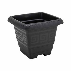 Vaso para Planta Plastico Quadrado 11L Preto / Un / Plasmont