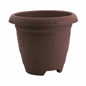 Vaso para Planta Plastico Redondo 1,7L Cafe 0573/ Un / Plasmont