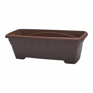 Vaso para Planta Plástico Retangular 7 Litros Terra Café 0575 Plasmont - UN