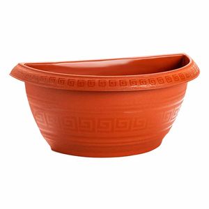 Vaso para Flor Plastico Parede 3,3L Terra Cota Plasmont - UN