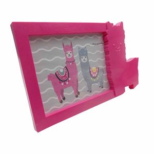 Porta Retrato 15 x 20 cm Lhama Pink 2369 Alem mar - UN