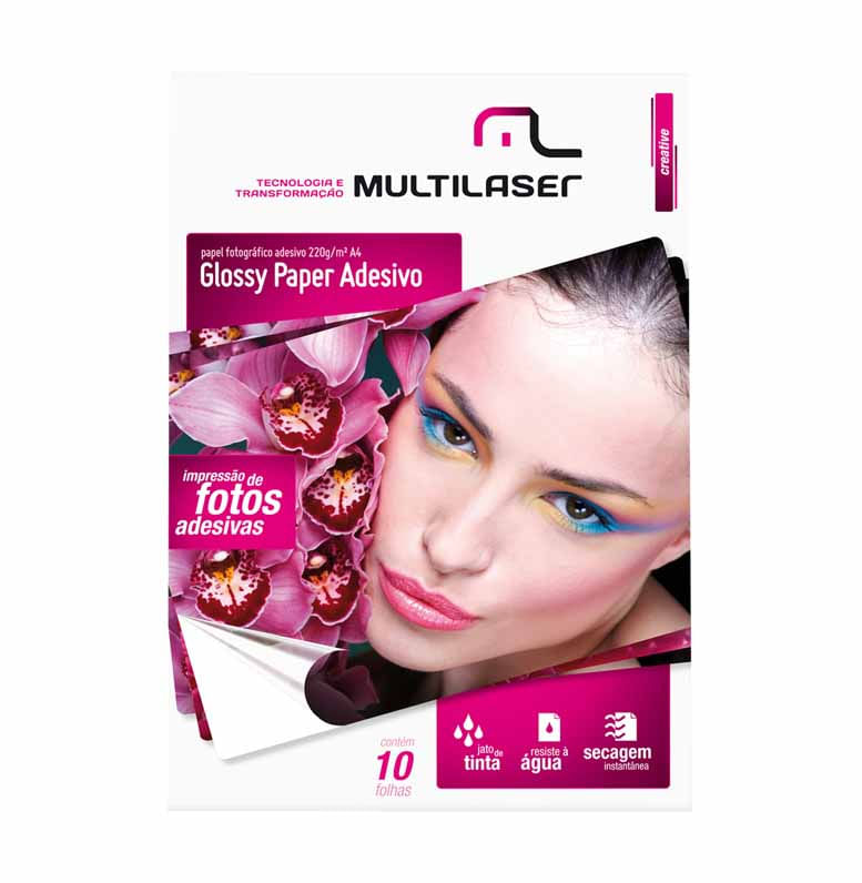 Papel Glossy Paper Adesivo A4 220g Pe001 10fl Multilaser Atacado São Paulo Atacado De 7951