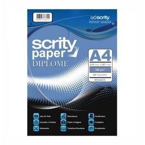 Papel Diplomata A4 120G Br (Sp051.01) Scrity - 50FL