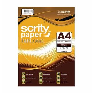 Papel Kraft Diplomata A4 120g (SP051.06) Scrity - 50FL