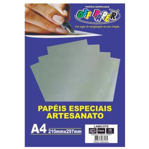 Papel Lamicote A4 250g/m² Prata 10519 Off paper - 10FL