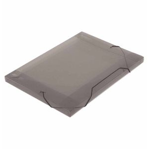 Pasta Plastica Aba Elastica Oficio Soft (1,8cm) Fume Polibras - 10UN