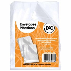 Envelope Pasta Catálogo Ofício Grosso 4 Furos 5076 Dac - 100UN