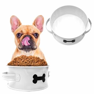 Porta Ração Lata Branco 13238 Mimo pets - UN