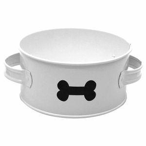 Porta Ração Lata Branco 13238 Mimo pets - UN