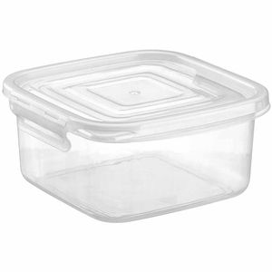 Pote Plástico Quadrado com Trava 370 ml 03/9 Nitron - UN