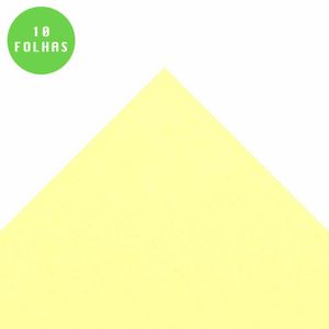 E.V.A Liso 1,5MM 40X48 Amarelo Bebê 9622 Make+ - 10FL