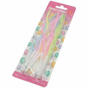 Vela Espiral 0,4X15,5cm Color 4414 Make+ - 12UN