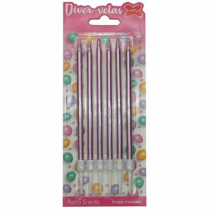 Vela Palito GD 0,5x13cm Rose Gold 4412 Make+ - 6UN