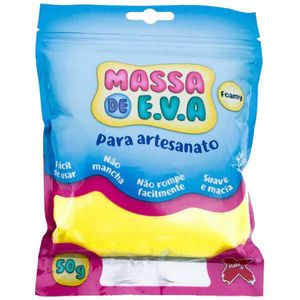 Massa EVA para Artes 50g Amarelo 13000 Make+ - UN
