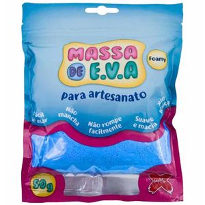 Massa EVA para Artesanato 50g Azul Claro 3001 Make+ - UN