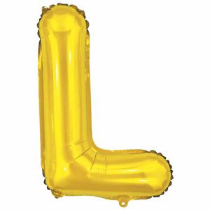 Balão Metalizado Letra L Dourado 8011 Make+ - UN