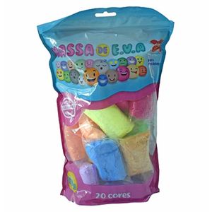 Massa EVA para Artesanato 250g com 20 Cores 3067 Make+ - UN
