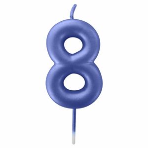 Vela Metalizada 8 Azul 4538 Make+ - UN