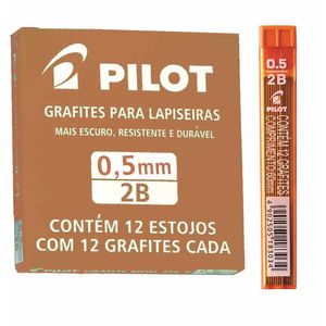Grafite 0.5 mm 2B Estojo com 12 Minas 2270 Pilot - 12TB