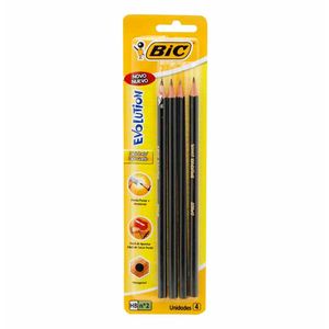 Lápis Preto Nº2 Evolution Hexagonal HB 6835 Bic - 4UN