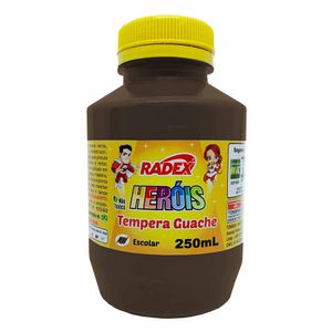 Tinta Guache 250ml College Marrom 2570 Radex - UN
