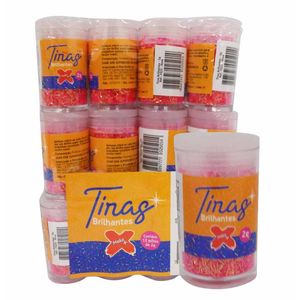 Glitter com 2g Rosa 7025 Make+ - 12UN