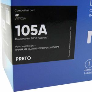 Toner Compatível HP W1105A Preto (105A) | UN | Maxprint