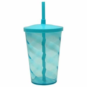 Copo Euphoria 700ML com Canudo Azul Tiffany | UN | Neoplas