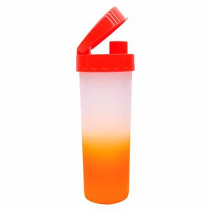 Garrafa Plástico 450 ML Eco Water Fantasy Laranja Neon 66104 | UN | Neoplas