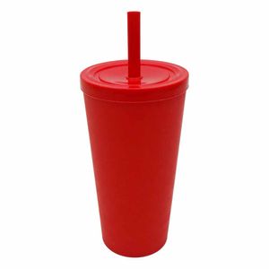 Copo Teen Cup 400ml com Canudo Vermelho 93318 | UN | Neoplas
