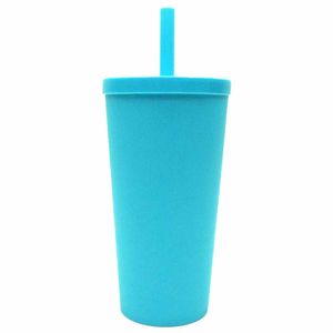 Copo Teen Cup 400ml com Canudo Azul Tiffany 93322 | UN | Neoplas