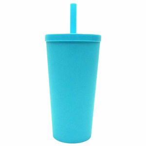 Copo Teen Cup 400ml com Canudo Azul Tiffany 93322 | UN | Neoplas