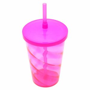 Copo Euphoria 700 ML com Canudo Rosa Neon 97003 | UN | Neoplas