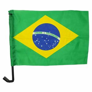 Bandeira Brasil Plástica 30x49cm com Haste 0578 Jm - UN