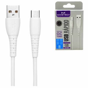 Cabo USB x USB-C (1M) Branco CA127 Mtech - UN