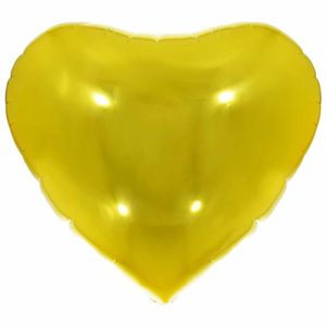 Balão Metalizado Coração Dourado 8534 Make+ - UN