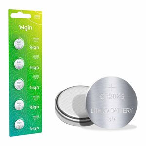 Bateria 3V Energy CR2025 2192 Elgin - 5UN