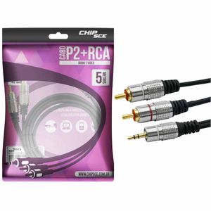 Cabo P2(M) X 2 Rca(M) Fitz 5M 0180705 Chip sce - UN