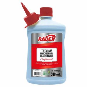 Tinta para Marcador Quadro Branco Vermelho 500 ml 238 | UN | Radex