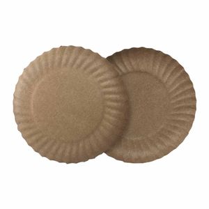 Prato Descartável 18 cm Papel Natural P-03 Indepal - 10UN