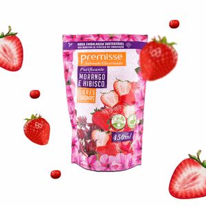 Sabonete Líquido Refil 450 ml Morango e Hibisco 1450R Premisse - UN