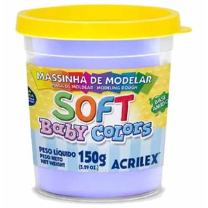 Massa para Modelar Soft Baby 150g Lilás 809 Acrilex - UN