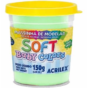 Massa para Modelar Soft Baby 150g Verde 810 Acrilex - UN