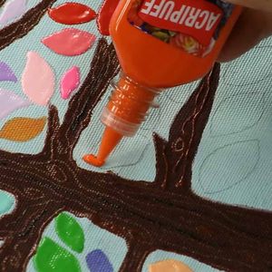 Tinta para Tecido Acripuff 35 ml Vermelho Fogo 507 | UN | Acrilex