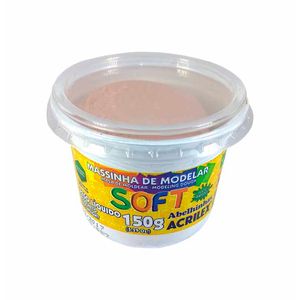 Massa para Modelar Soft 538 150g Amarelo Pêssego 0538 Acrilex - UN